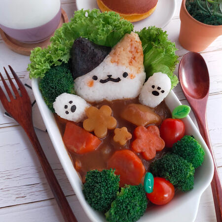Nekonigiri Curry Rice(for Catte Latte) Nekonigiri Curry Rice(for Catte Latte)