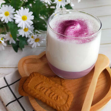 You Should Have Come to Shiratorizawa Taro Milk Latte(for Catte Latte)